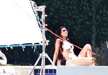 Kim Kardashian Bathing Suit Candids in Miami