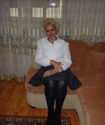 Russian mature dame with super-sexy gams!