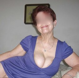 Impressive exhibitionist granny