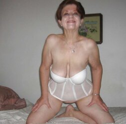 Impressive exhibitionist granny