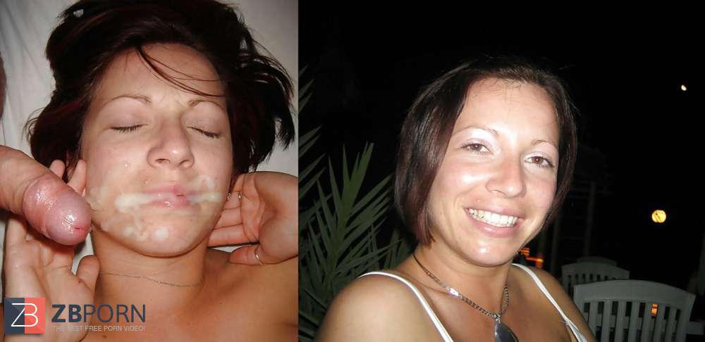 Homemade Amateur Facials Before And After - Before and after facial cumshot and jizz shot. A selection. - ZB Porn