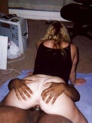 Ebony with white chicks