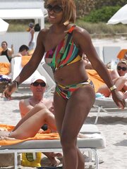 Serena Williams bathing suit candids with mates in Miami