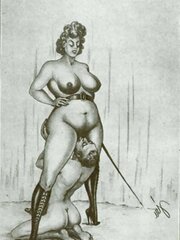 female domination-DOMINATION & SUBMISSION-Cartoon