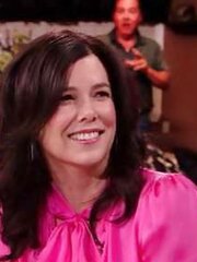 Lauren Graham - Pinkish Satin Half-Top