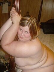 Massive Bellied Blondie Bombshell