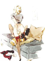 Female Dom fetish vintage artwork