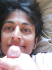 Indian wifey facial cumshot