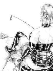 female domination-SADISM & MASOCHISM-Cartoon