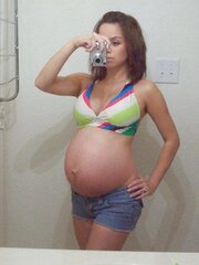 Inexperienced PREGNANT teenager selfshot part