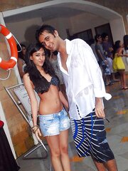 Indian Damsels at Pool Soiree