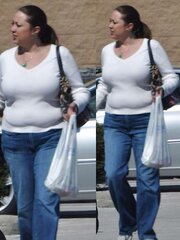 Chubby Women in Public - Collages