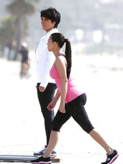 Kim Kardashian Skechers Commercial Set in Santa Monica